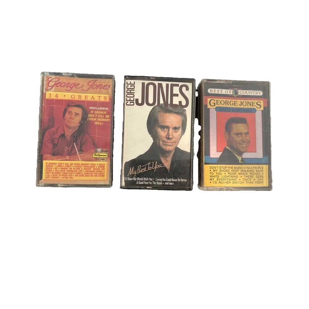 George Jones Cassette Lot Of 3 Country